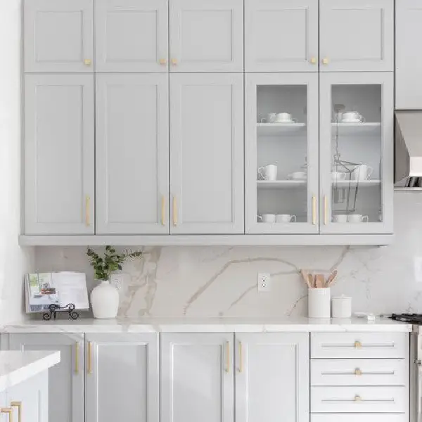 white cabinets